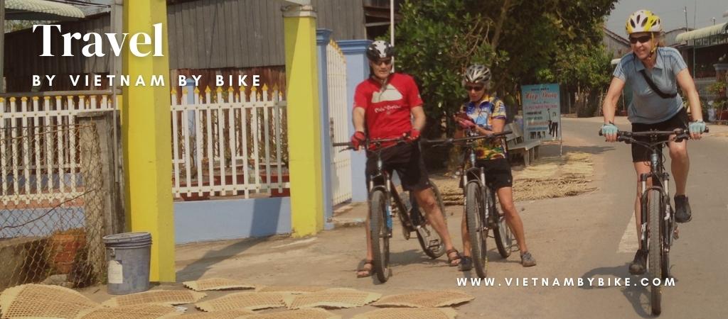 Tra Vinh and Soc Trang have pleasant country cycling routes. All smooth concrete paths through lovely villages allow you to discover, experience not only life styles and daily life of Vietnam but alo culture and history. We spend a morning biking 35 km through rice paddies; we cycle along canals and villages of Khmer, passing a handful of colorful temples, tiny thatch houses before we keep biking to Cau Quan. After crossing a Mekong lower river with 2 different ferry boats, we stop for lunch in Dai Ngai town. After lunch, we’ll continue to discover country villages, through duck farms, family fish farming in Soc Trang city. Overnight at Que Huong 4*hotel - https://mysoctrang.vn/vi/ksquehuong or similar standard.  